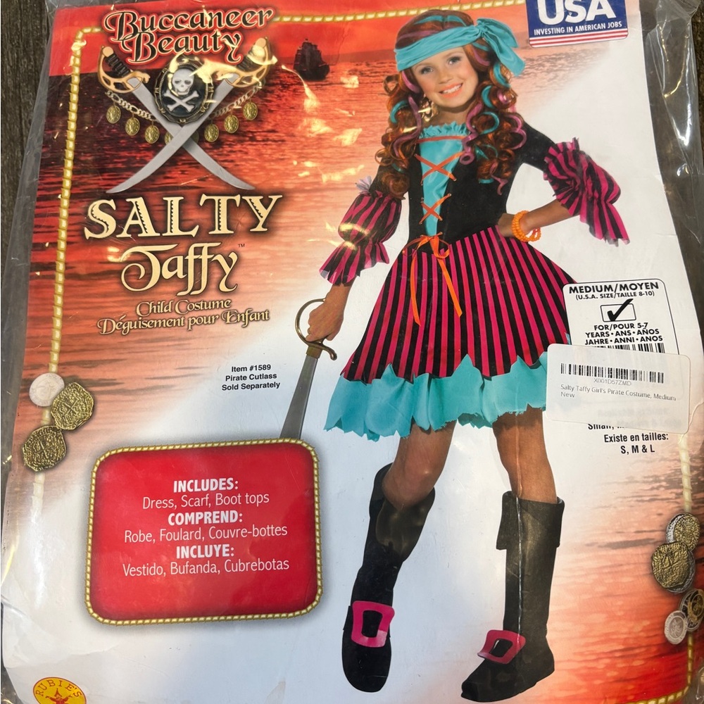 Salty Taffy Pirate Costume for Kids